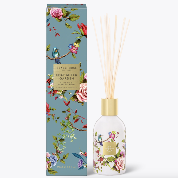 GLASSHOUSE FRAGRANCE  Mothers Day Edition Diffuser 250ml - Enchanted Garden