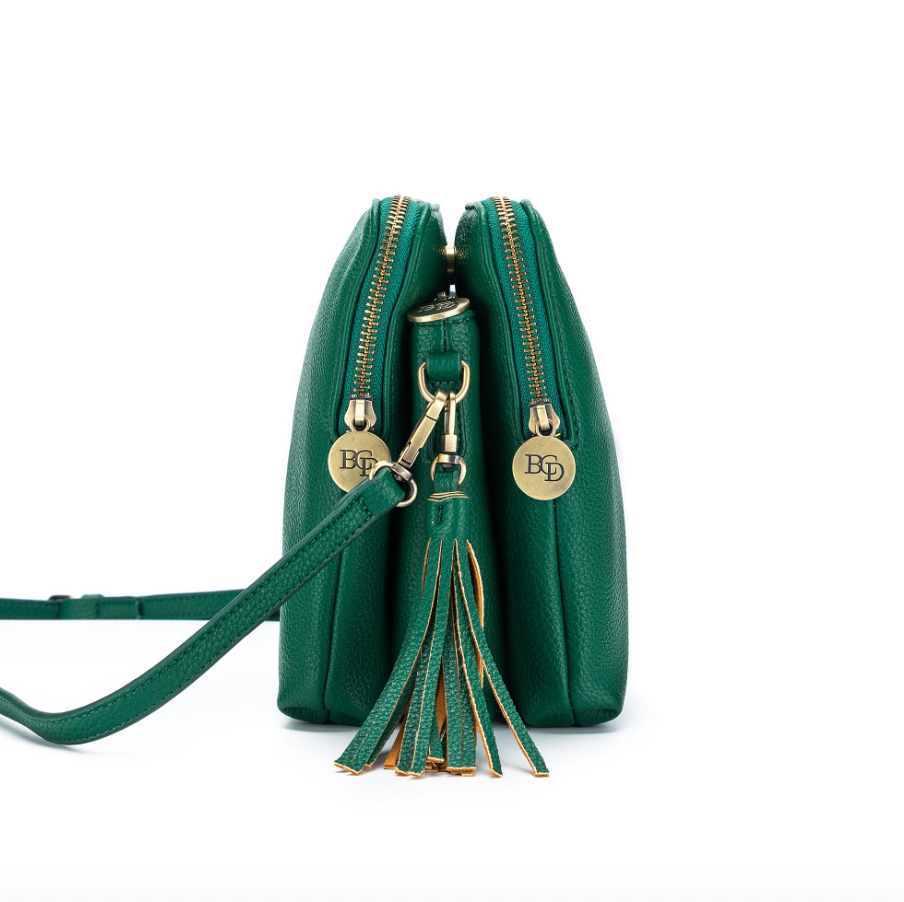 Green and hot sale black bag