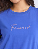 Foxwood Signature Contrast Tee - Blue/Lilac