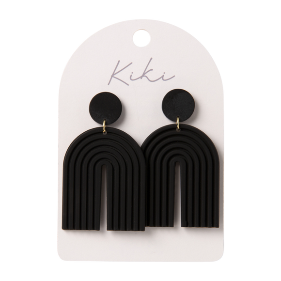 KiKi Earrings - Black Arch