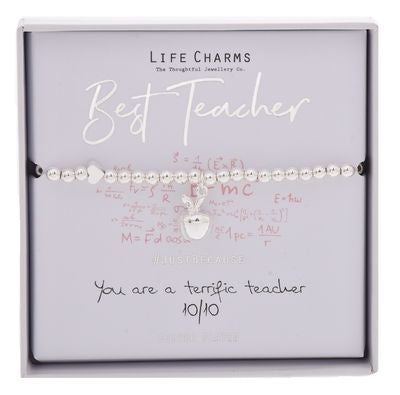 Life Charms Bracelet - Best Teacher