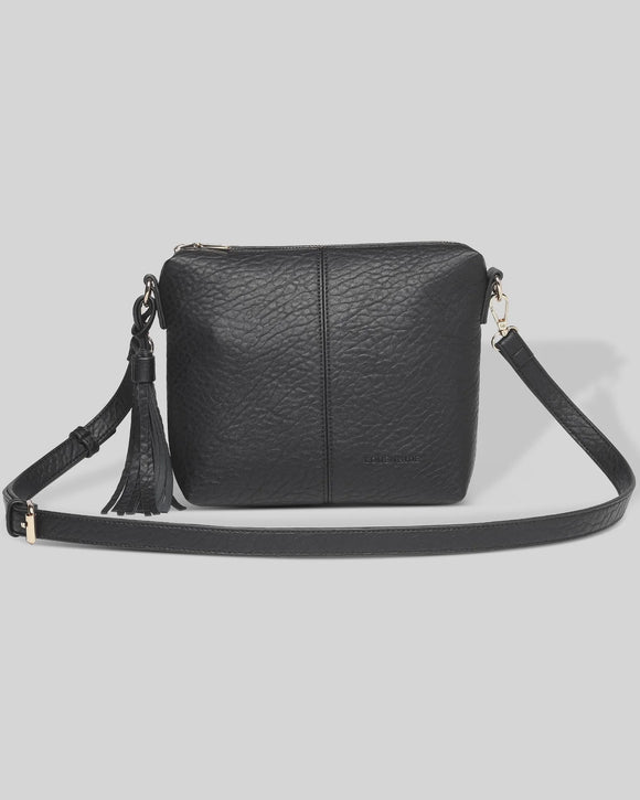 Louenhide Kasey Crossbody Bag with Logo Strap - Black