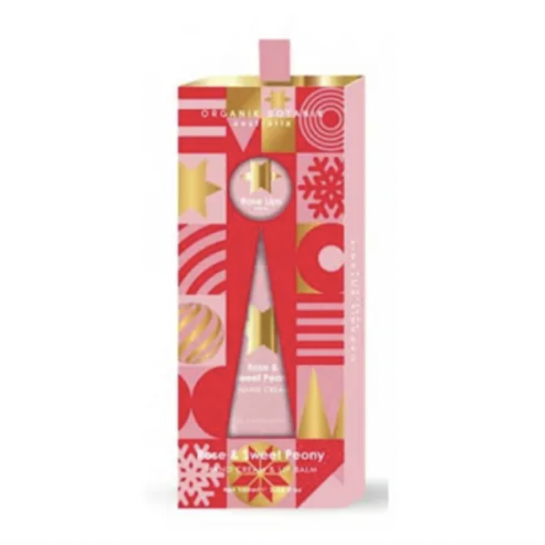 Organik Botanik Hand Cream & Lip Balm Duo Embellishgifts