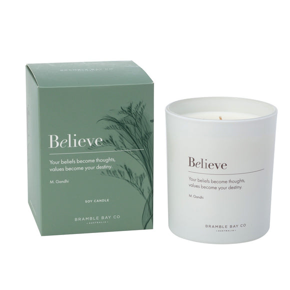 Candle Inspirational - Believe