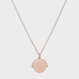 Anxiety Spinner Necklace - Rose Gold