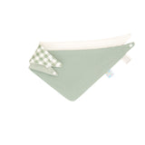 All4Ella Reversible Bandana Bibs 2pk - Gingham Sage