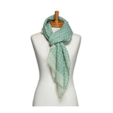 Little Paisley Monogram Scarf - Mint