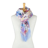 Botanical Bloom Scarf - Purple