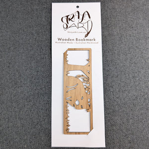 Australian Timber Bookmark:  Wombat