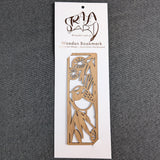 Australian Timber Bookmark: Blue Wren