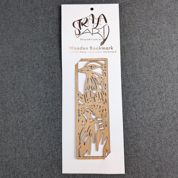 Australian Timber Bookmark: Kookaburra