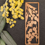 Australian Timber Bookmark: Wattle
