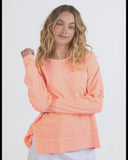 Foxwood Jayne Throw on Top - Neon Peach