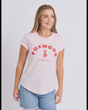 Foxwood Effortless Contrast Tee - Ballerina Pink
