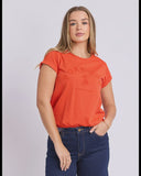 Foxwood Effortless Tee - Grenadine