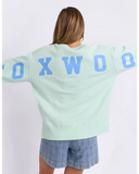 Foxwood Interval Crew - Mint/ Bluebell