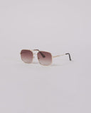 Milla Heart Runa Sunglasses - Gold/ Brown