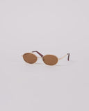 Milla Heart Asta Sunglasses - Gold/ Brown