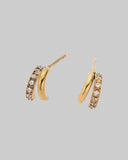 Milla Heart Aya Huggie Earrings - Gold