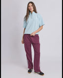 Foxwood Piped Zip Crew - Cool Blue