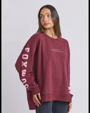 Foxwood Origin Crew - Burgandy W Pink