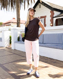 Foxwood Izzy Layered Tee - Chocolate/Pink