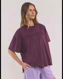 Foxwood Simplified Tee - Plum