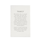 Quote Plaque - Precious Family