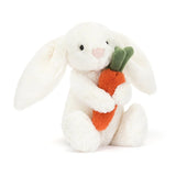 Jellycat Bashful Bunny - White Carrot