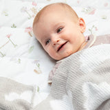 Chenille Blanket - Grey Clouds