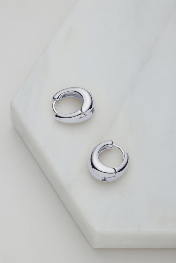 Zafino - Cleo Hoop- Small - Silver