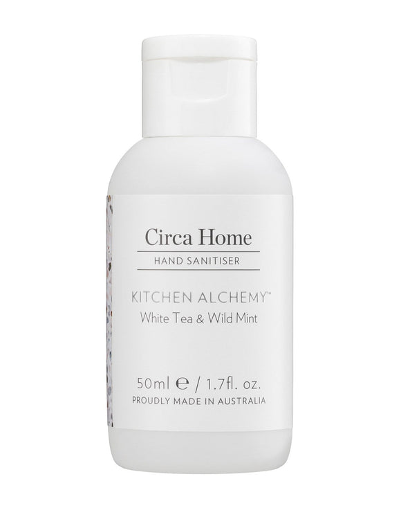 Circa Hand Sanitiser 50ml - Kitchen Range - White Tea & Wild Mint