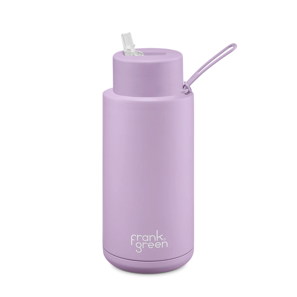 Frank Green - Ceramic Reusable Bottle Straw Lid 34oz Lilac Haze