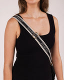 Louenhide Logo Bag Strap - Black/Cream