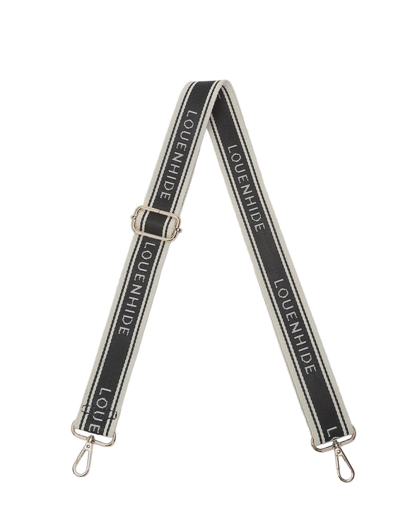 Louenhide Logo Bag Strap - Black/Cream