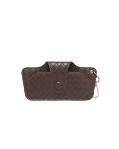 Louenhide Skittle Sunglass Case - Woven  Chocolate