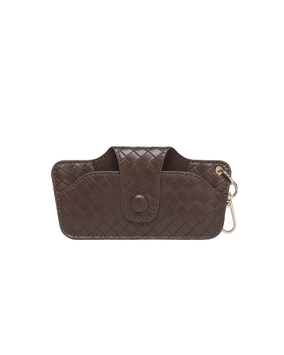 Louenhide Skittle Sunglass Case - Woven  Chocolate