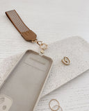 Louenhide Iris Keyring with Phone Attachment - Camel
