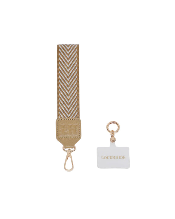 Louenhide Iris Keyring with Phone Attachment - Camel