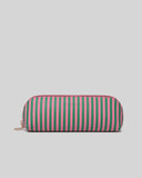 Louenhide Jayne Stripe Makeup Bag - Green/Bubblegum Pink