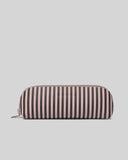 Louenhide Jayne Stripe Makeup Bag - Pink / Chocolate