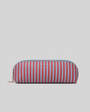 Louenhide Jayne Stripe Makeup Bag - Red/ Sky blue