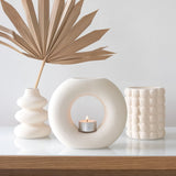 Stem Vase - Cream Speckle