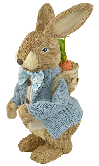 Straw Peter Rabbit w Backpack