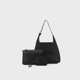 Black Caviar Designs Jacqueline 3 Piece Handbag - Black