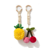 Stroller Toy 2pk - Pineapple & Cherries