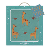 Whimsical Baby Blanket - Giraffe Sage