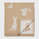 Baby Knitted  Blanket - Australiana