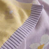 Baby Knitted Blanket - Daisy Dreams Lilac