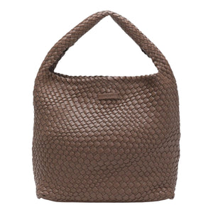 Louenhide Gabby Woven Shoulder Bag - Chocolate